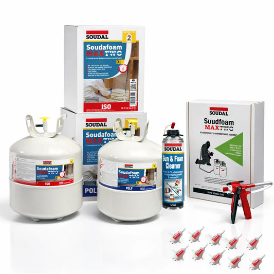 Kit Soudal MAXTWO HFO XL 1430 L – Mousse polyuréthane à réaction rapide Soudal